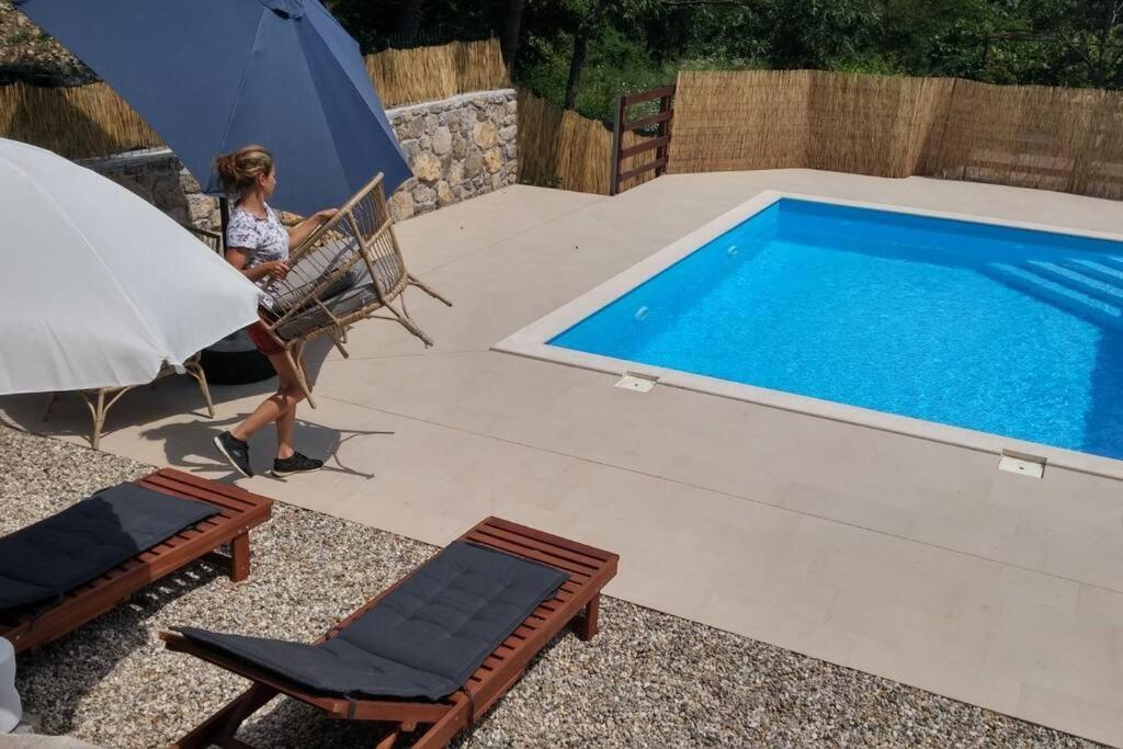 Holiday Home With Private Pool Near Opatija Jurdani Ngoại thất bức ảnh
